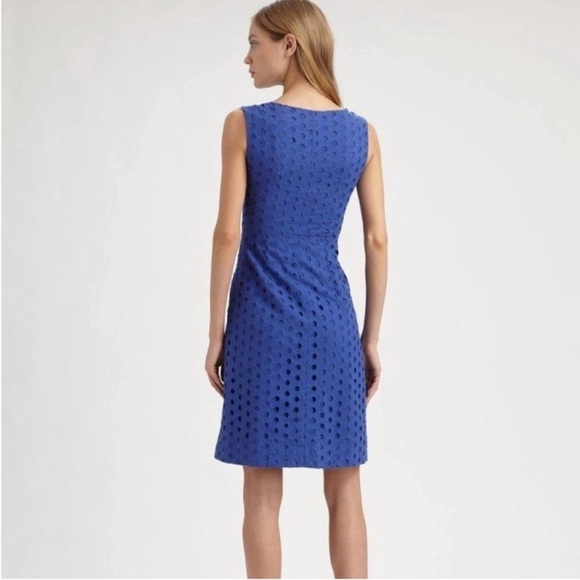 Diane von Furstenberg Carpreena Ring Stitch Cobalt Dress size 2 - Picture 2 of 10